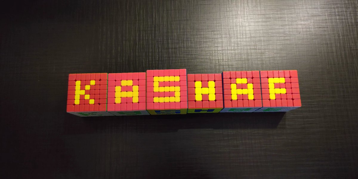 MirzaKashaf2005's tweet photo. My Name is on the Rubik's Cube. 🔥
#Kashaf #FewTips4U https://t.co/3VUSLHEj3E