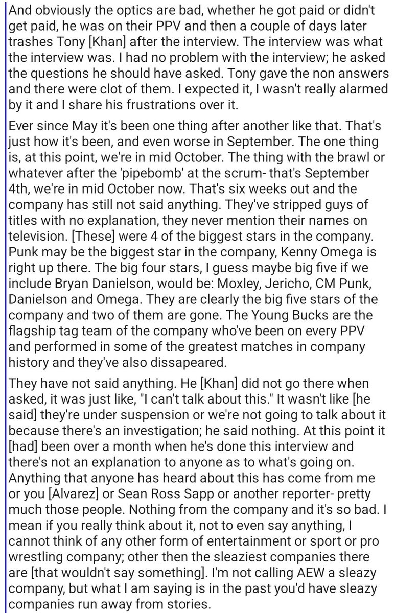WrestleUpdates9's tweet photo. Dave Meltzer on how #AEW has handled the "Brawl Out"

- Wrestling Observer Radio
Credit: @TrishSpeirs48 
#wrestlingdiscord #wreddit #squaredcircle #wrestling https://t.co/K8DsZgr2mA
