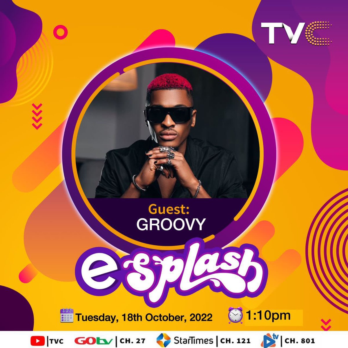 groovymono's tweet image. Hello everyone, The president of the Gentlemen’s club and the Baby boy of the season would be live on TVC. @TVCconnect Please tune in to watch me live By 1pm.

UHF 49
GOTV 27
STARTIMES 121
tvcentertainment.tv/livestream

#GroovyMonoTheBrand #GroovyMono