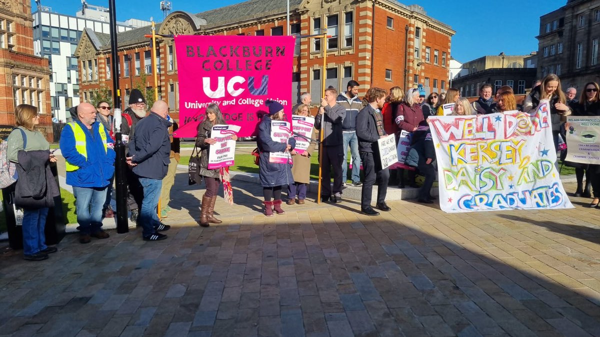 It's DAY 8 of strike action at Blackburn College This dispute will not end until we win a fair pay rise #RespectFE