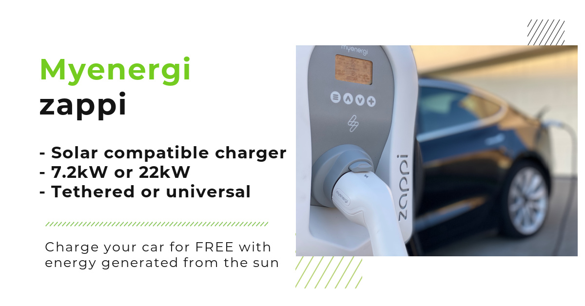 Want solar compatible EV charging? <a href="/myenergiuk/">myenergi</a> zappi chargers for all electric &amp; hybrid vehicles.
Installs for homes &amp; businesses. 
Save £350 off the cost with a WCS voucher from <a href="/OZEVgovuk/">Office for Zero Emission Vehicles</a>  bit.ly/3eD9kKv

#solar #solarpv #evcharging #electriccar #electriccarcharging