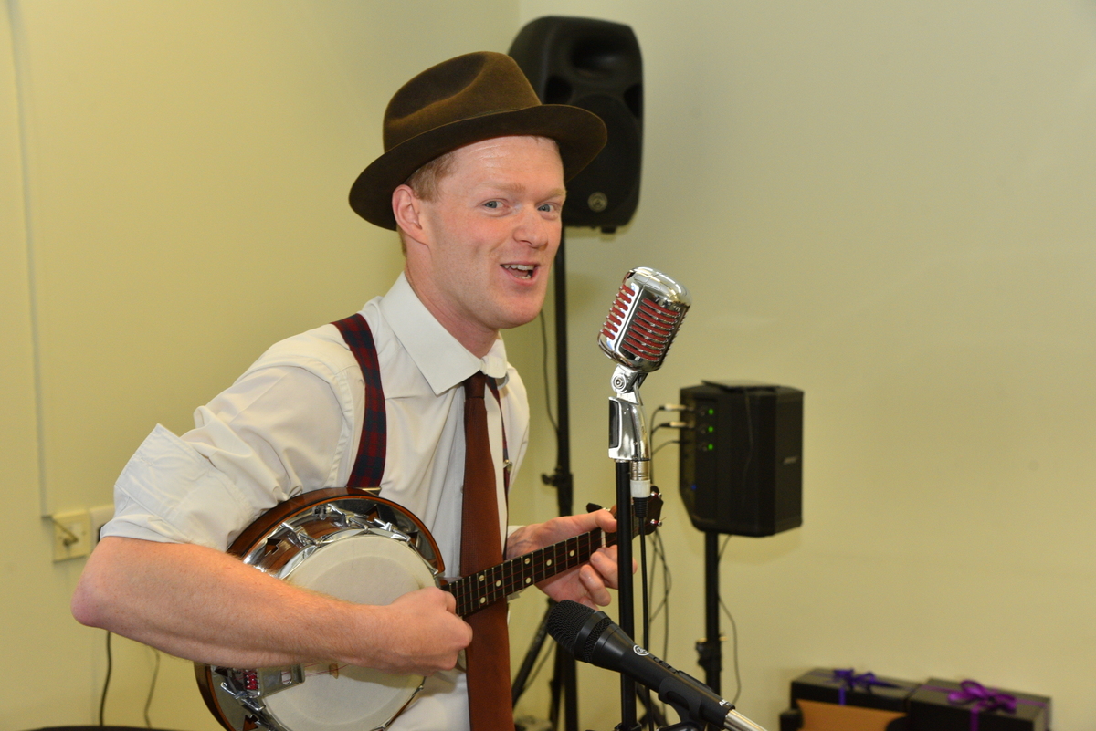 MarkhamVale's tweet photo. The Walking Together launch event featured a performance by Kyle Evans, a George Formby Tribute performer who entertained attendees with performances of classic songs. https://t.co/A3ANltsJcb
