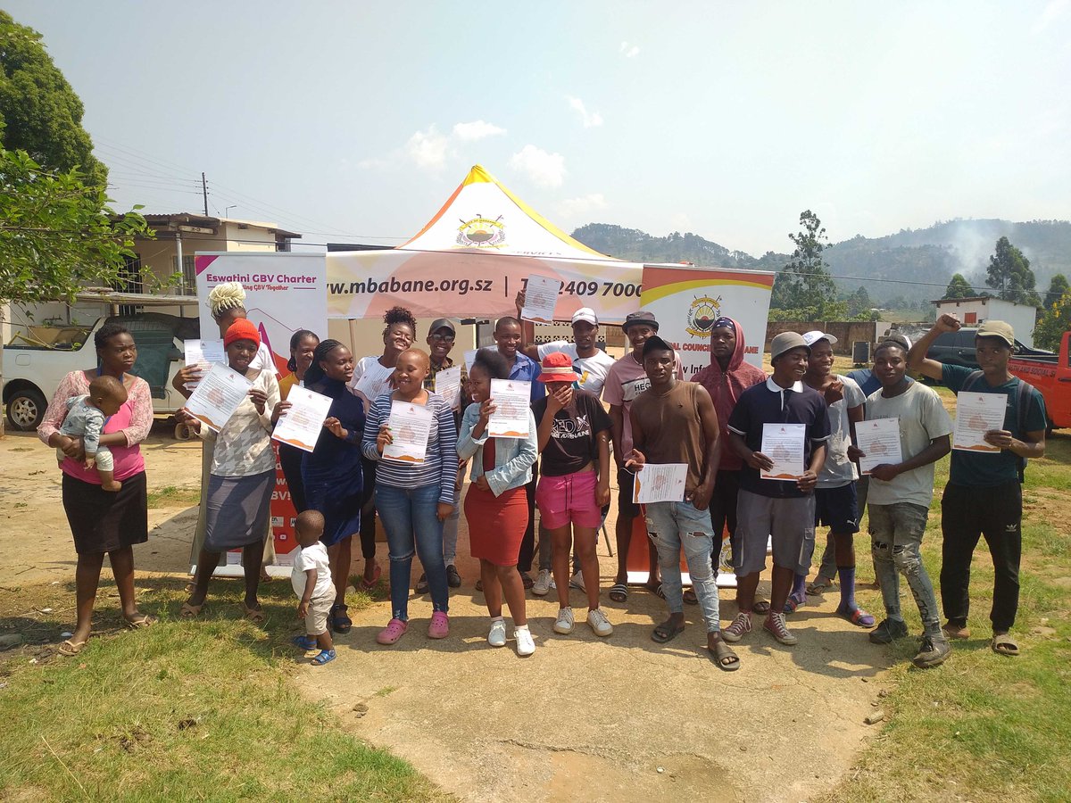 Pine Valley was such a great experience as we engaged the youth in that area about gender issues and GBV. Thank you to the <a href="/MbabaneCouncil/">Municipal Council of Mbabane</a> for this awesome collaboration to end GBV in the country. #PineValleyHasSignedHaveYou? #endinggbvtogether #EndGBV #TiniTwitter