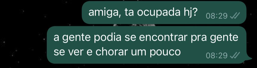 tirar um tempinho pra chorar