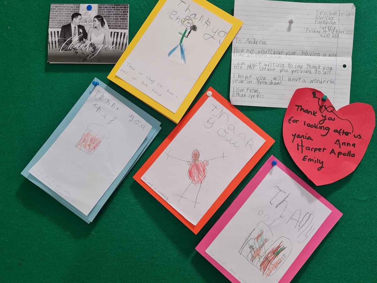 Thank you <a href="/FrenshamJuniors/">Frensham Heights Junior School</a> for your cards and letters last week, they put a smile on our faces and we loved it that you delivered them to us in person #feelgood 😀 what a great end to the half term <a href="/ashep64/">Andrew Sheppard</a>