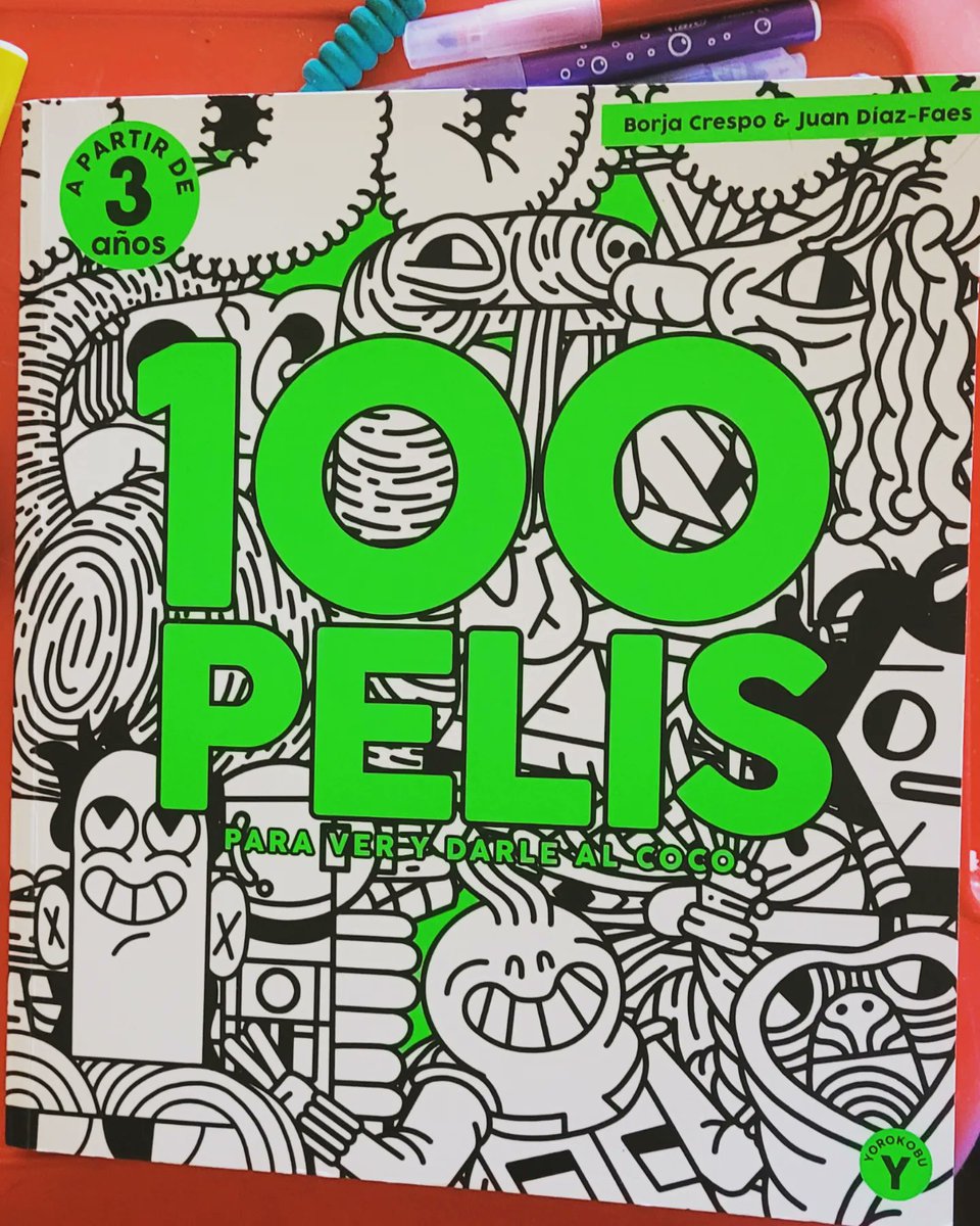 KeayWeb's tweet photo. No puedo más que recomendar este libro de @borja.crespo y @diazfaes, con 100 pelis para ver y luego colorear, que nos ha hecho crear una tradición preciosa todos los viernes, en los que elegimos una peli del libro y al día siguiente lo pintamos y recordamos qué colores había... https://t.co/FjIG43dBhx
