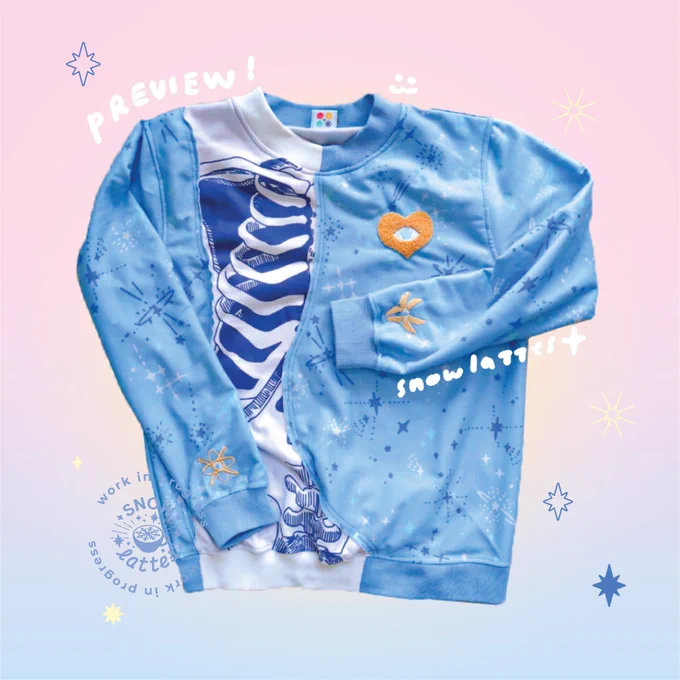 full body preview of the samples! there are still color need to be adjusted on the collar's rib  crossfinger proper photoshoot with models to be taken on end october  