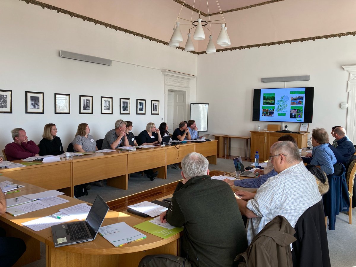 The Forestry Development Department of @teagasc welcomes members of FOREXT, the European Network of Forest Extension Organisations to Ireland 🇮🇪. This morning’s meeting is taking place at Teagasc HQ, Oak Park, Carlow. #forext @europeanforest