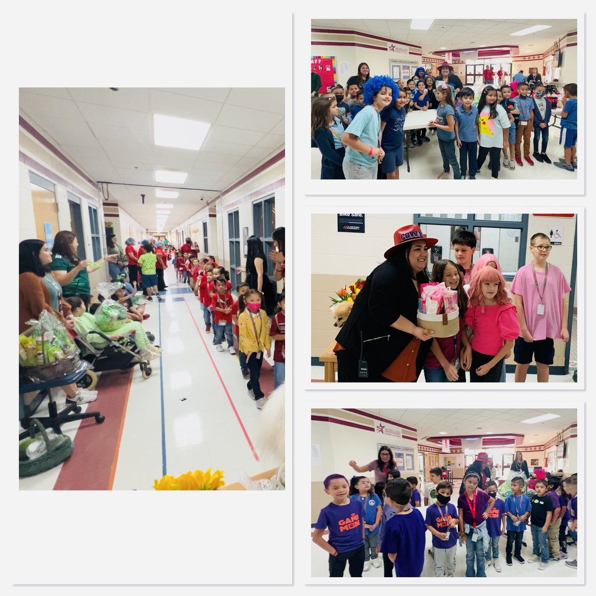 RHE_SISD's tweet photo. We honored our amazing principal Mrs. Rios today! We showed up in a rainbow of colors to celebrate her leadership - because of her we shine bright and lead the way at SISD! RHE is the place to be and we are proud to have a leader like her! #everyonematters #everyonecounts https://t.co/I3zO5sQYVd