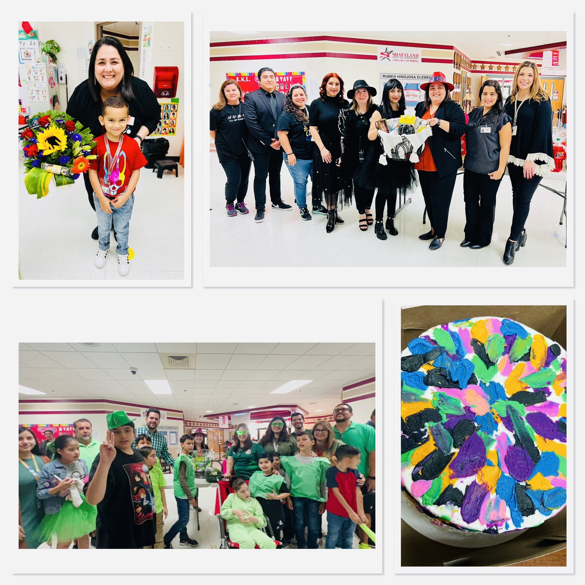 RHE_SISD's tweet photo. We honored our amazing principal Mrs. Rios today! We showed up in a rainbow of colors to celebrate her leadership - because of her we shine bright and lead the way at SISD! RHE is the place to be and we are proud to have a leader like her! #everyonematters #everyonecounts https://t.co/I3zO5sQYVd