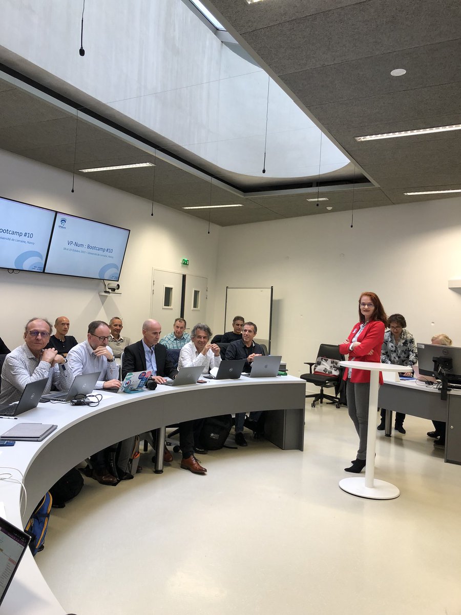 VpNum's tweet photo. Top départ pour le #BootCamp10 des #VpNum! Nous sommes arrivés @Univ_Lorraine. L’occasion de se revoir, de faire connaissance! Tour de table! Wellcome! https://t.co/uspjWcPcoS