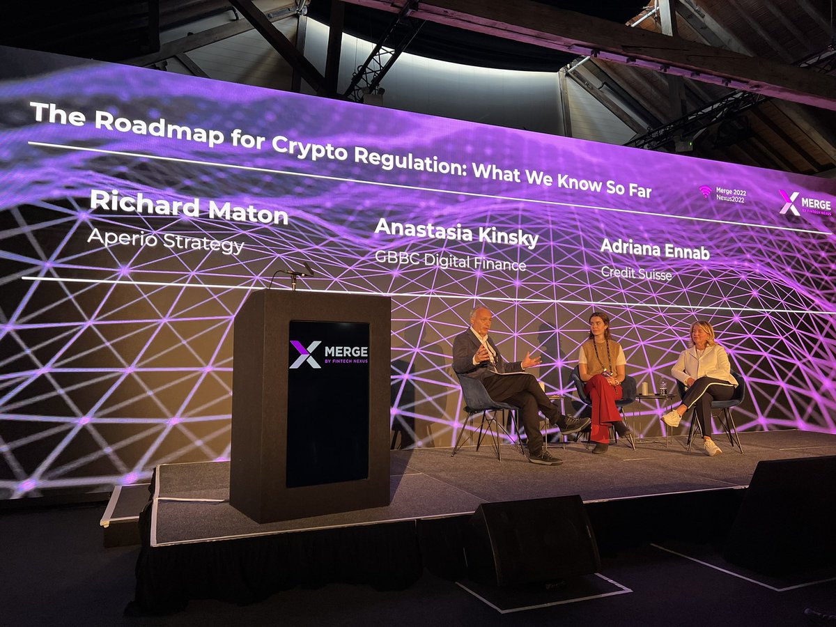 AmelieArras's tweet photo. « Regulations look to have an accountable party. In DeFi, this will either be the one who has the most control over the protocol or the one making the most money out of it » #merge22
@zumopay @Fintechnexus @rmaton @AnastasiaKinsky @FintechInsiders @creditSuisse @globaldigitalFI https://t.co/3uSFb836j5