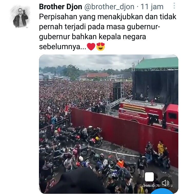 Koq <a href="/Ozil855282201/">Ozill La Pagol🤫</a> <a href="/brother_djon/">Brother Djon</a> 
sbg pendukung <a href="/aniesbaswedan/">Anies Rasyid Baswedan</a> Gubernur terburuk sepanjang sejarah DKI hobby banget sebar HOAX.

Yg klen posting adalah acara Jambore daerah 3 Kingers di stadion Maguwoharjo, koq diklaim sambutan buat junjunganmu.😂🤪