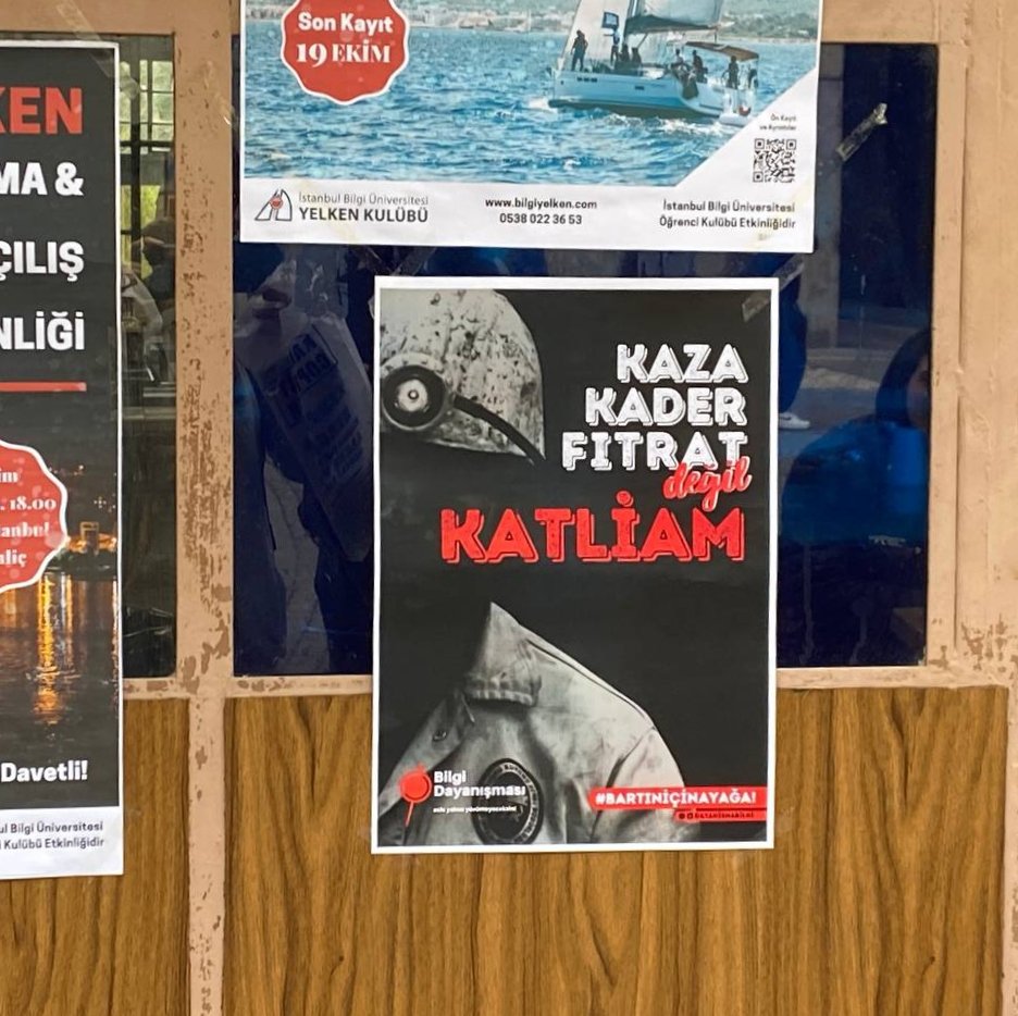 DayanismaBilgi's tweet photo. Amasra'da maden ocağında yaşanan patlamada 41 madenci yaşamını yitirdi. 

Bu katliamın ve diğer tüm katliamların sorumluları hesap verene kadar Soma'yı, Ermenek'i, #Bartın'ı hatırlatmaya ve mücadele etmeye devam edeceğiz! 

Kaza, kader, fıtrat değil KATLİAM!
#KazaDeğilCinayet https://t.co/vK5Q3SPITS