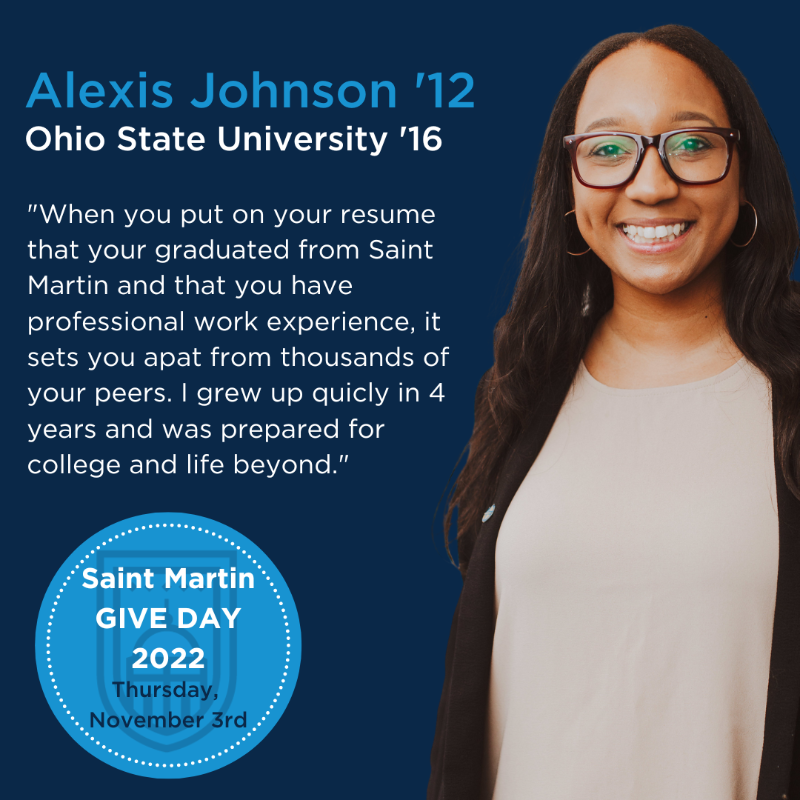 SaintMartinCLE's tweet photo. When you meet our alums, you meet people of character, integrity, and FULL RESUMES. Thanks to our Work Study Program, our students graduate with 1,600 of REAL WORLD work experience.Become part of our students' journeys--> https://t.co/aewVyyraUi  #SchoolThatWorks #SMDPGiveDay