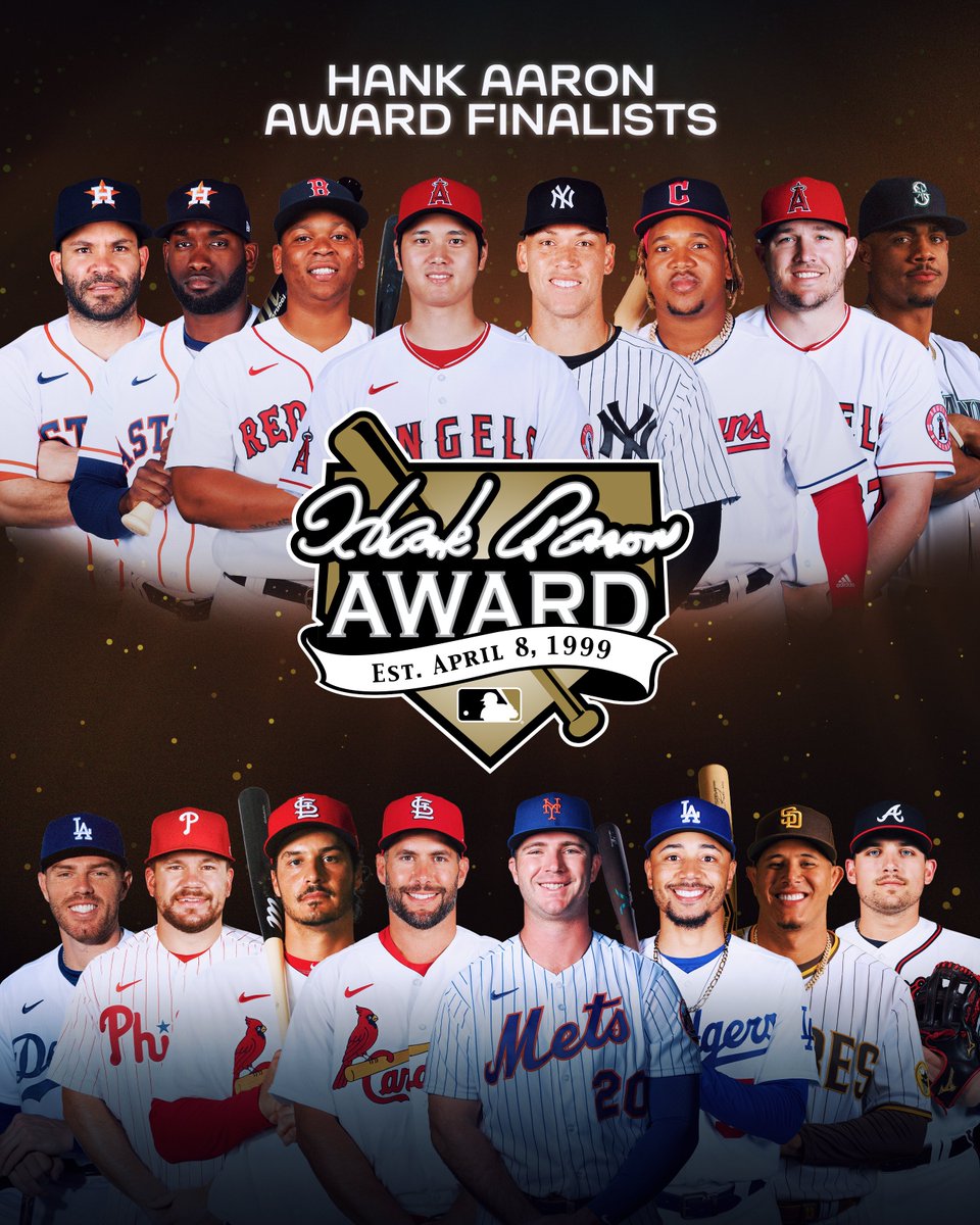 大谷翔平 ⚾ Ohtani Shohei on Twitter "RT MLB The Hank Aaron Award is