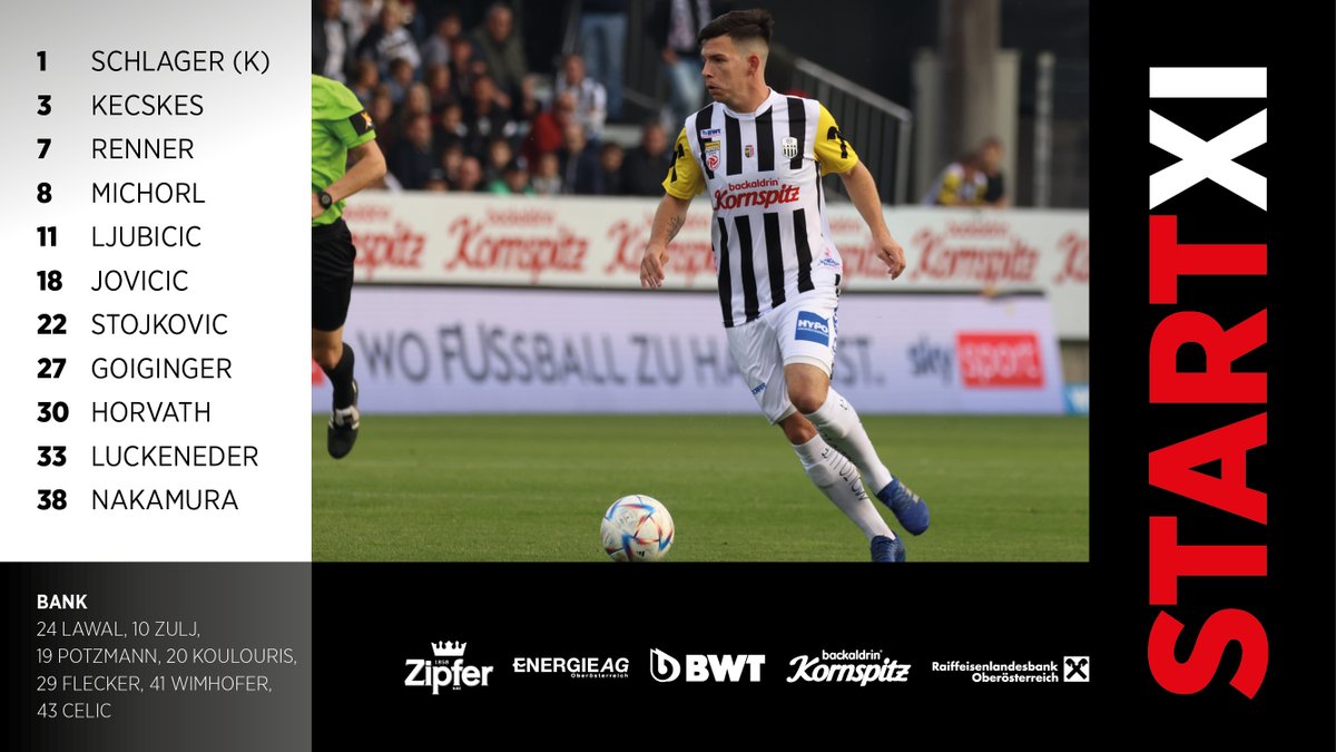 LASK_Official's tweet photo. Diese Athletiker starten ins 𝗖𝘂𝗽-𝗔𝗰𝗵𝘁𝗲𝗹𝗳𝗶𝗻𝗮𝗹𝗲 ⚽️ #FACASK #UNIQAOEFBCup 🏆 https://t.co/8n7FxJLDx5