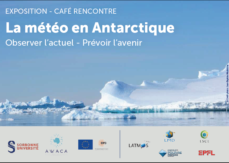 IPSL_outreach's tweet photo. [🗓️ Auj. à 17h30] Café-rencontre "La météo en Antarctique. Observer l’actuel - Prévoir l’avenir"
Avec @jbmadeleine Christophe Genthon &amp; Valentin Wiener
projet #AWACA observation des précipitations en Antarctique
https://t.co/itHppK20Xh
Résa oblig. bu-geos@sorbonne-universite.fr https://t.co/KrqKqFXKdJ