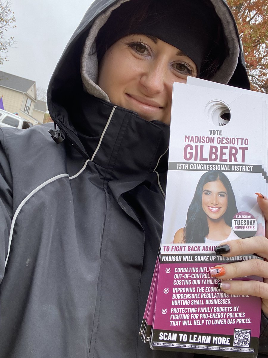 It’s 37 degrees in Sagamore Hills but we only have 21 days to get @madisongesiotto to Washington! @AFPAction