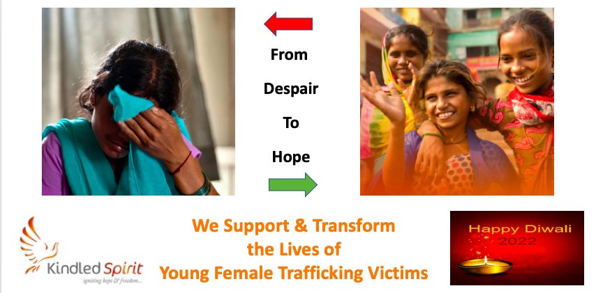 KindledSpiritUK's tweet photo. Many girls and young women will not be with their families this #Diwali, as they have been entrapped in #moderndayslavery.

Working with @NGO_Kshamata we provide long-term rehabilitation and reintegration.

Help us to fund our important work here: https://t.co/uSVpzXLP9z https://t.co/ce0bTuNUt7