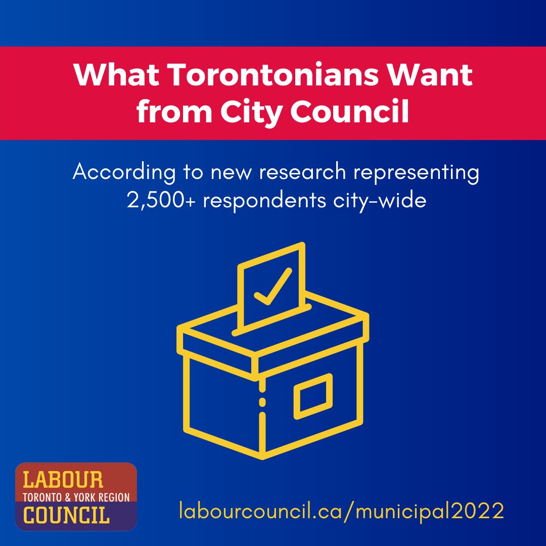 BREAKING: New Poll Shows Richest Torontonians Support Raising Property Taxes On Homes Worth Over $2.5 Million In Order to Invest in Better Community Services labourcouncil.ca/release_munici…