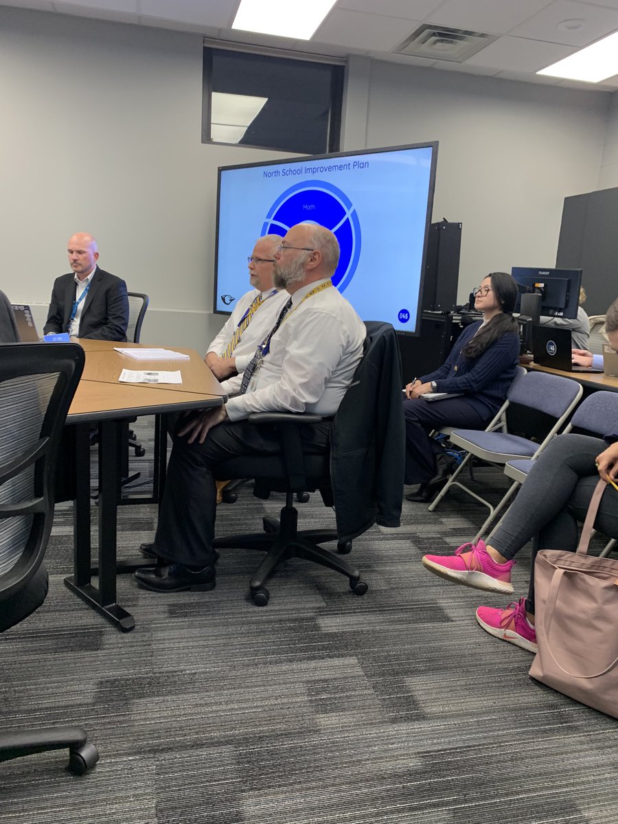 Mr. Leinweber and Dr. Ritchie presented our School Improvement Plan to the Board of Education last night. We’re proud to have them as our fearless leaders! Thank you for all that you do for our students, families, and staff. <a href="/D45North/">North School</a> 🐧