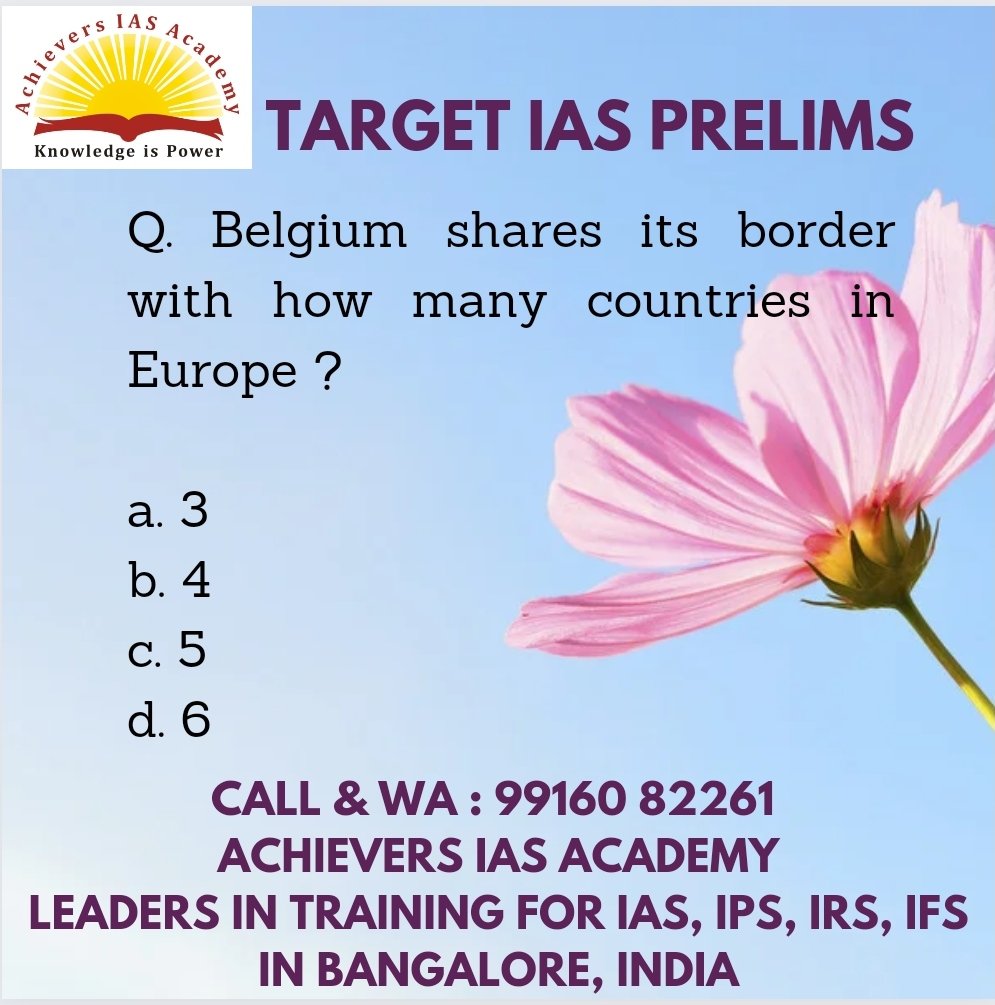 AchieversIAS's tweet photo. Comment the answer
#ias #ips #irs #Upsc #cse #Civilservices #Civilservicesexams #bestias #achievers #Achieversias #Iasexams #UPSCExam #Topias #Bestiasinstitute #Bestiasacademy #Bestiascoaching #BestCoachingforias #bestupscclasses #bestiasacademyinbangalore #BestiasacademyinIndia https://t.co/dHMqXlpKrO