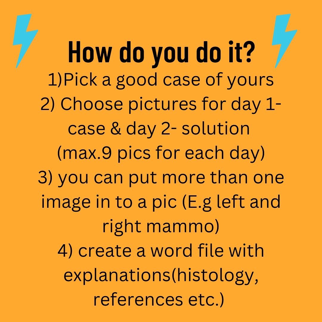EUSOBIyc's tweet photo. Call for cases!
We are very excited to see your cases on “Case Tuesday”!✨
Swipe left 👉 to see how you can do it 👩‍💻 🩻

#breastimaging #breastradiology #breastcancer #mammography #ultrasonography #breastcases #radiologyeducation #eusobi #EYC #eusobicases https://t.co/uCQHqDUIsa