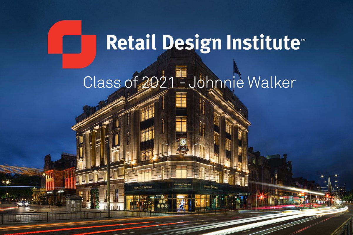 DalzielandPow's tweet photo. Great to hear our project with Johnnie Walker creating the retail experience at Princes Street Edinburgh is in the Class of 2021 at the Retail Design Institute Awards. Well done to all the partners who helped bring this together &amp; our clients at Diageo https://t.co/0rLojmwwWc https://t.co/6QN5B0FE3S