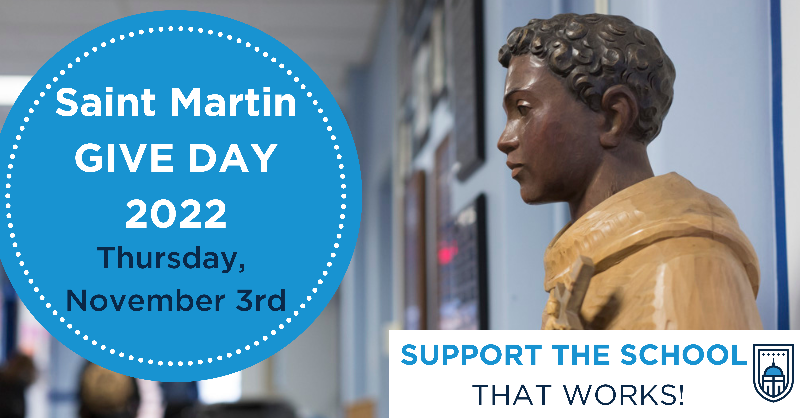 SaintMartinCLE's tweet photo. It’s almost time - our Give Day is happening tomorrow, November 3rd on the feast day of St. Martin de Porres! Your gift will help us to unlock a challenge grant where a generous foundation will match ANY gifts given up to $250,000. #SMDPGiveDay #SchoolThatWorks