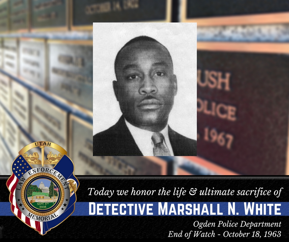 UtahsFallen's tweet photo. #DetectiveMarshallWhite #UtahsFallen #ULEM #OgdenPoliceDepartment https://t.co/fjtB0iuwop