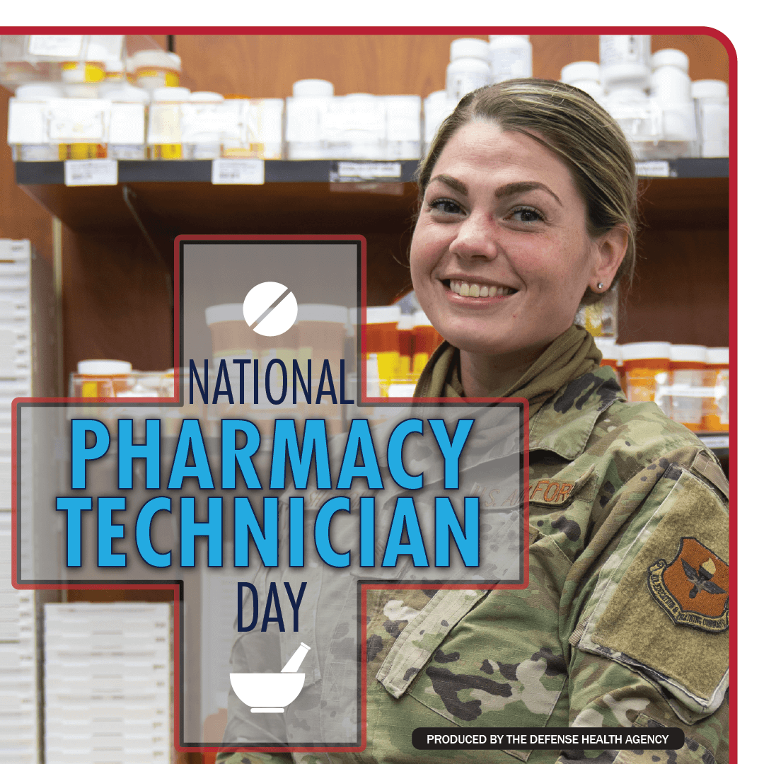 MilitaryHealth's tweet photo. Pharmacy technicians work closely with pharmacists to ensure your health and safety.
Thank you to all the great pharmacy techs #AcrossTheMHS for all you do for our patients. #PharmacyTechDay https://t.co/ff4vAOW19W