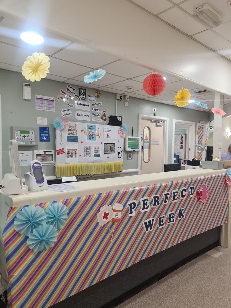 Wd21_bthft's tweet photo. Perfect Week!!!! @Ward21 Our focus is to improve patient experiences through effective discharge planning and embedding Enhanced Recovery after Surgery. @nichola_rennard @CarolMargerison @MarianneDowney5 @karendawber @Mel_Pickup @SvaraRazak https://t.co/nKlJk1PcB2