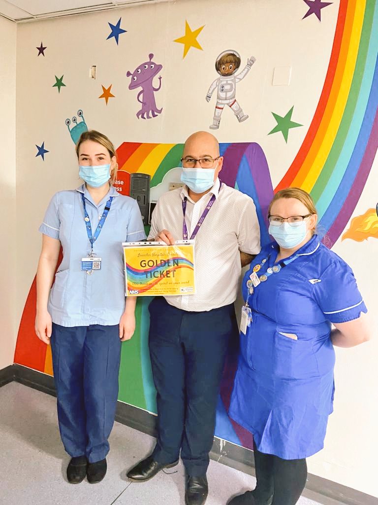 Congratulations to @Ward14UHL who won the draw out of three ward areas with most improved numbers of pre noon discharges during our #dischargefocusweek 🙌👍 enjoy £100 to spend on ward improvements ❤️ @LeicChildHosp @pinkyisme @RobinBinks @DrFoxLHC