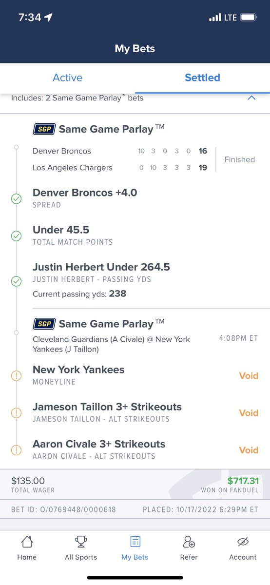 NeSSeN488's tweet photo. Not bad for a Monday night #GamblingTwitter  new king 👑 #nfl #nhl @ParlayScience @TrustTheSystem3 https://t.co/GPopPhgCxz