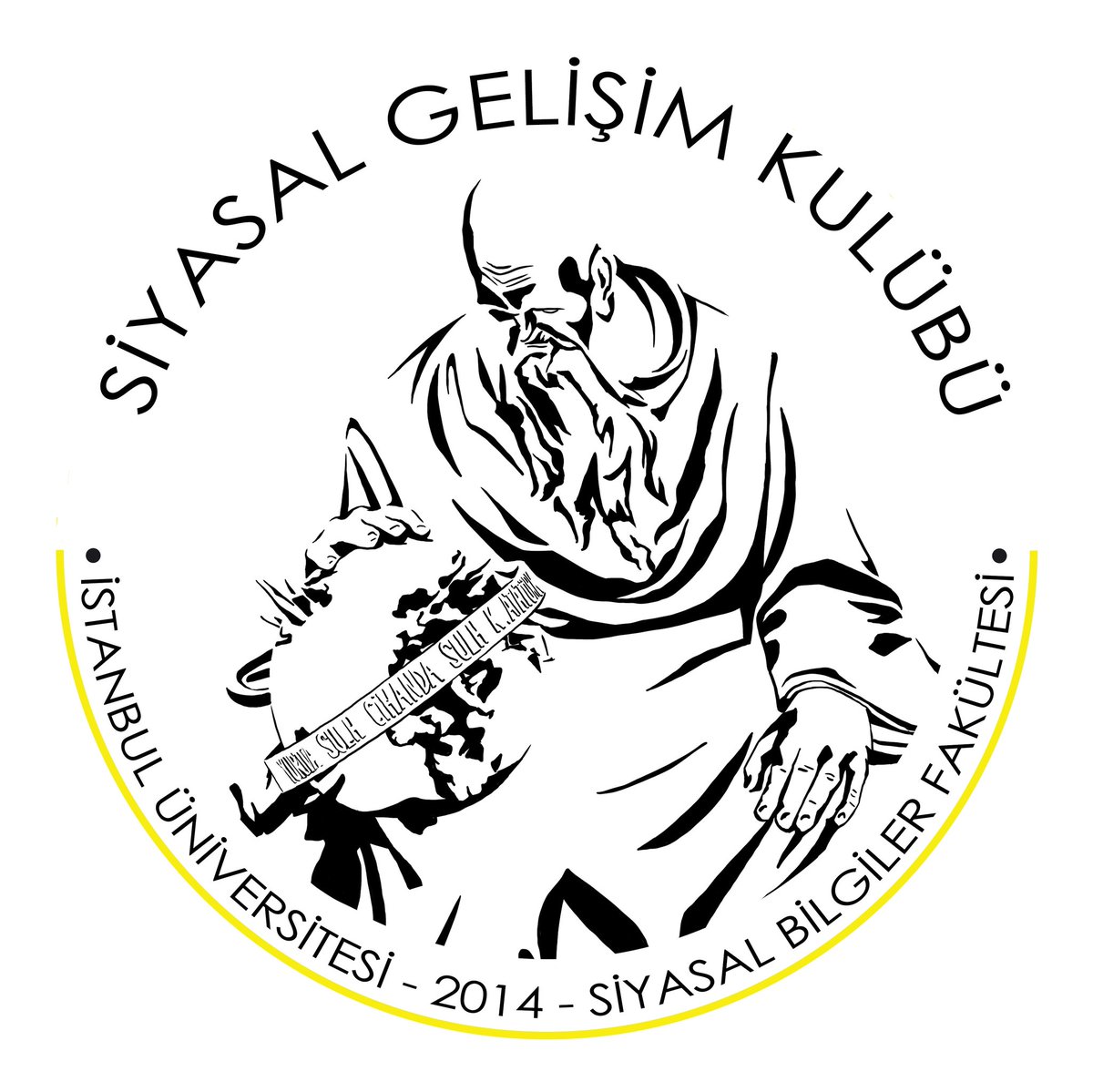 Fakültemizin simgesi haline gelen ve aynı zamanda kulübümüzün logosunda yer alan, gerek ismine gerek kendisine yüklenen anlamla birleştirici ve bütünleştirici bir rol oynayan Karl Humeyni heykel tasarımlı yeni logomuz.