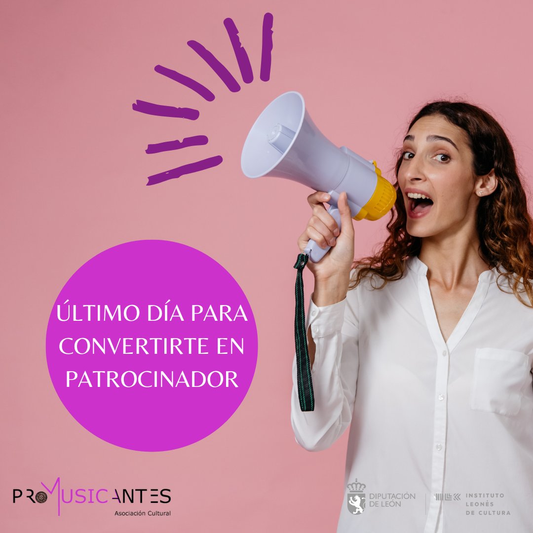 Promusicantes's tweet photo. ¡Último día para ser patrono de un proyecto y asociación cultural! Súmate a la impresión del #libro recopilatorio de #relatoscortos y #poemas presentados en el I Certamen Nacional Mecenas Legionensis. 

Más información:
https://t.co/oaXxgOKCLm https://t.co/qDTRcCReGE