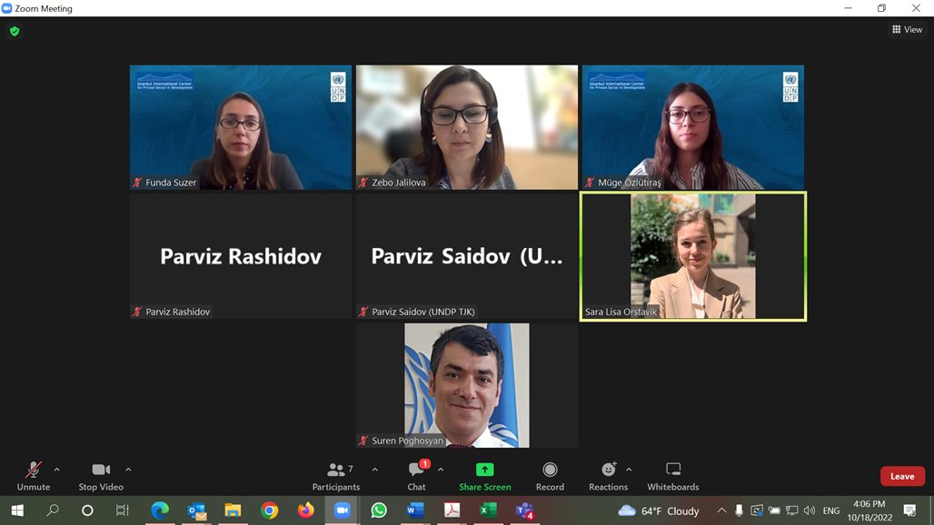 ZeboJ1's tweet photo. Interesting discussion with colleagues from @UNDPTurkey, @IICPSD and UNDP Istanbul Regional Hub to set the stage for replication of #SDGInvestorMapping tool in #Tajikistan to unlock private sector capital for SDGs. @parviz_said https://t.co/dbskz85GTn