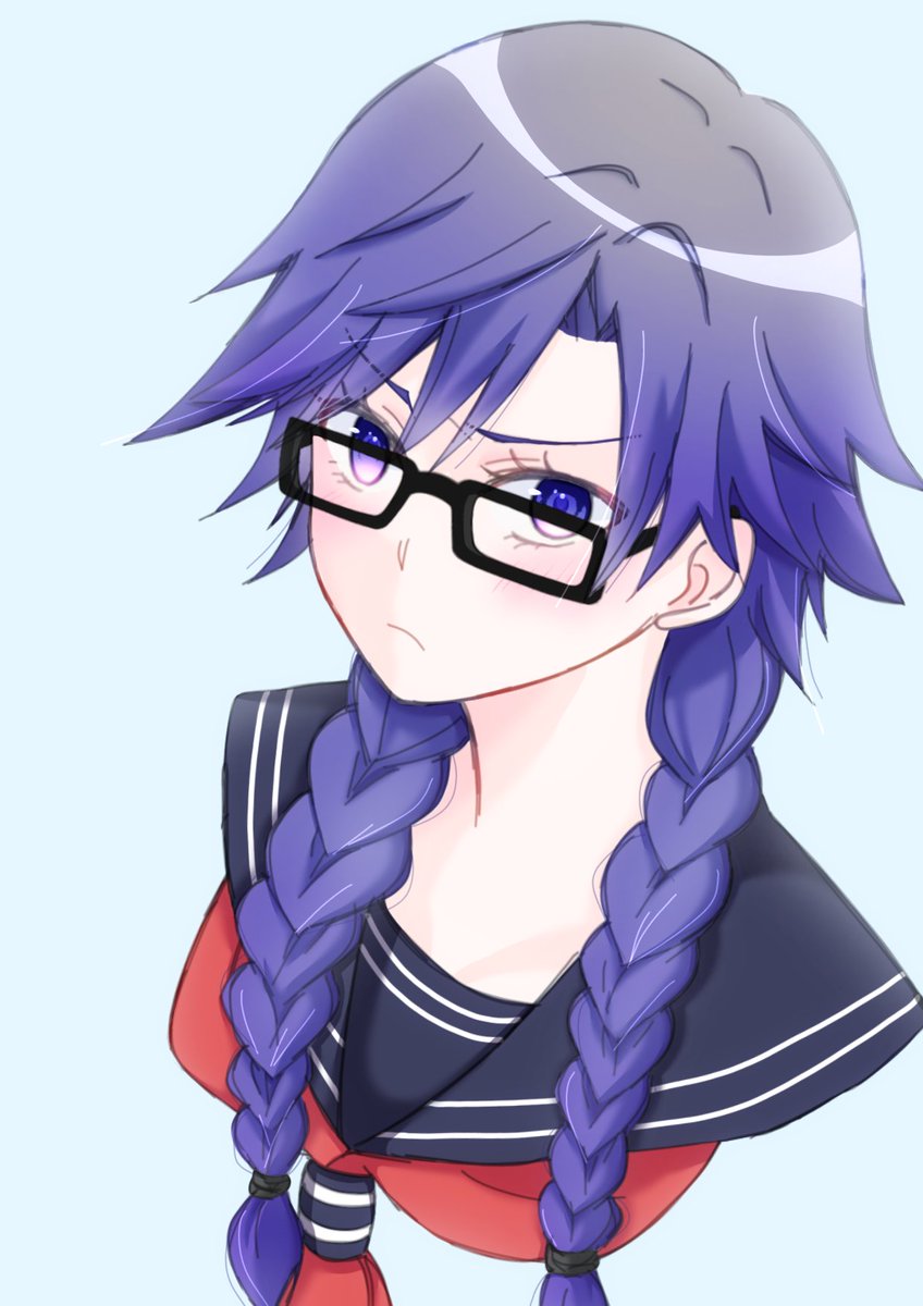 「かっこいいトキヤさんが描けないのでイチコ描きました(初描き)  伊達眼鏡有りと無」|くれはのイラスト