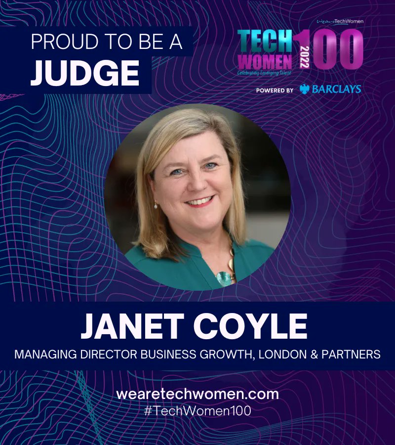 🙌🏽 Thanks SO MUCH @janetcoyle2 from @businesslondon one of @computerweekly 2021 Top 20 most influential #WomenInTech for being one of our amazing #TechWomen100 judges! Meet Janet here buff.ly/3Vi41Rm and check out the amazing winners 🏆 here buff.ly/3Vb56KN 🌟