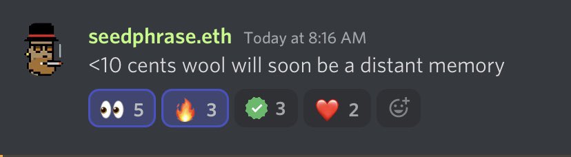 dunks077's tweet photo. $WOOL

Heard it here first, folks https://t.co/xTRlIRVE46