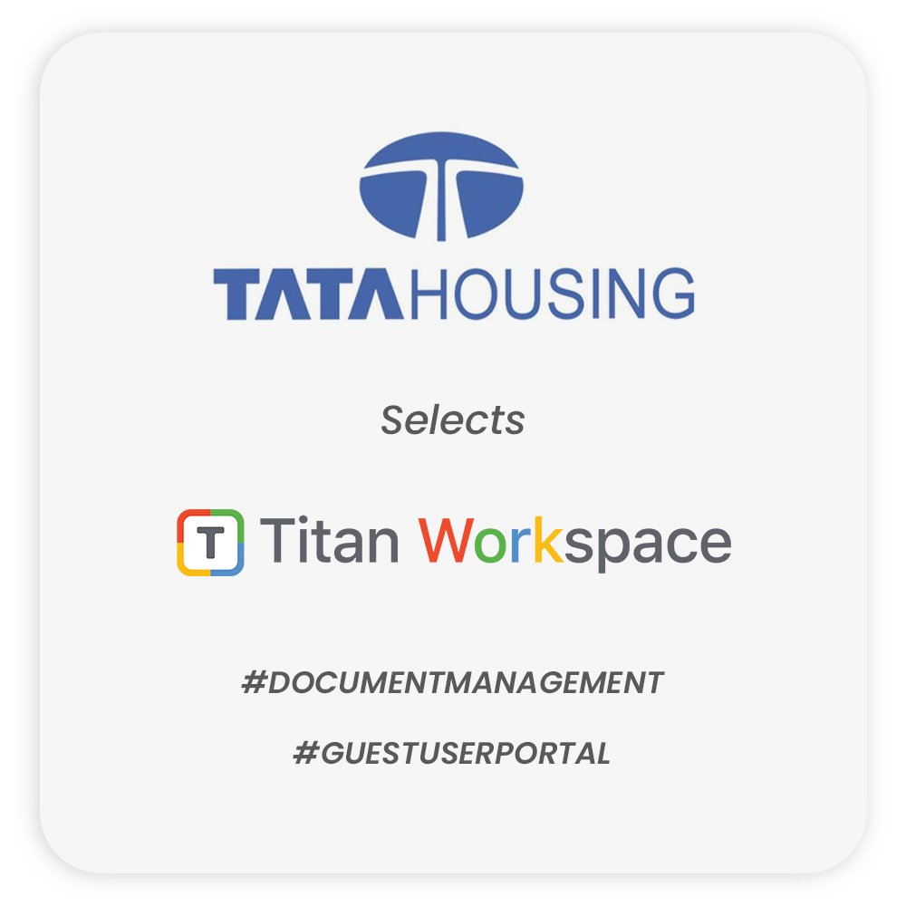 adapt_software's tweet image. Tata Housing, one of India&apos;s fastest-growing #RealEstate companies, has chosen @titanworkspace to regain control of its #documents. We are pleased that Titan Workspace is empowering its users to connect and collaborate in #MicrosoftTeams.

Book a demo at titanworkspace.com/contact-us.html