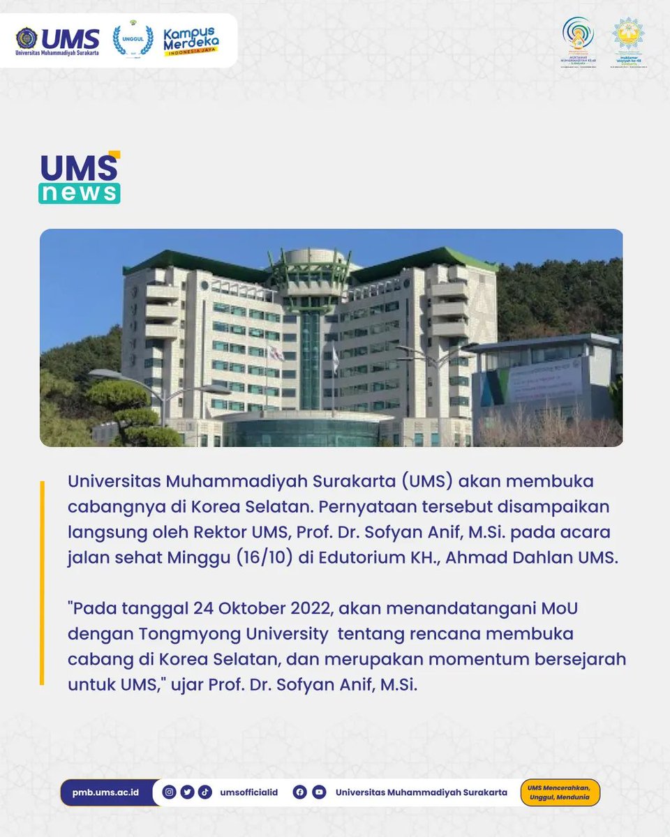 RioAfidin's tweet photo. Muhammadiyah Untuk Indonesia ✅
Muhammadiyah Untuk Dunia ✅
#Muhammadiyah #Muktamar48 #MencerahkanSemesta https://t.co/uQyqa7ly97