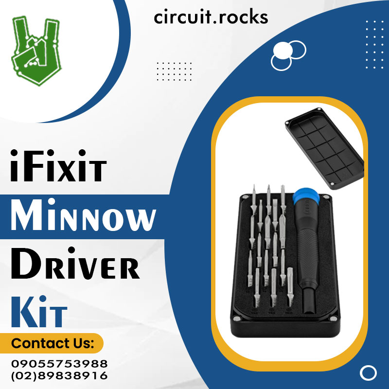 circuitrocks's tweet image. iFixit Minnow Driver Kit-The Minnow pocket-size screwdriver and portable precision bit set is our most miniature kit ever! 

Click Here Now-bit.ly/3D7H8sw

#raspberrypi #driverkit #sim800c #arduino #electronics #technology #circuitrocks #adafruit