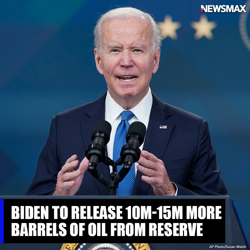 The United States plans to release an additional 10 million to 15