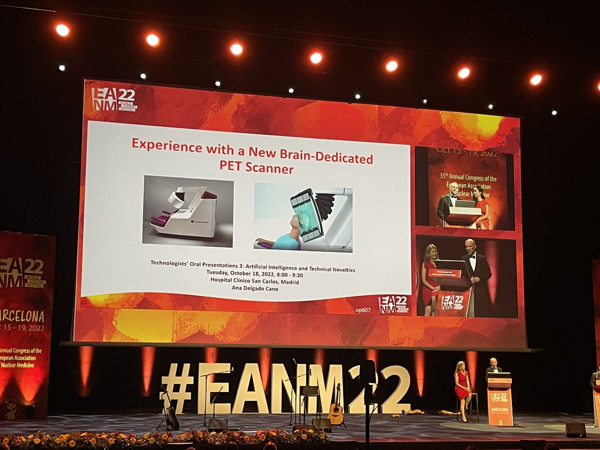 MaraNievesCabr1's tweet photo. Proud to share in #EANM22 Barcelona #Neuroimaging sessions our results of clinical validation of a brain dedicated pet and the application of artificial intelligence to the diagnosis of atypical parkinsonisms 😊@MfOllarves @pedronespral @anadelgadocano @P_Bascu 👇🏻👇🏻 https://t.co/ZObnXEswX3