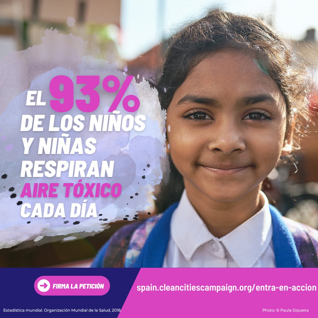 📢 S'inicia la campanya Streets For Kids (Carrers pels Nens i Nenes) per reclamar més espai i menys fum al voltant de les escoles.
📅 Serà el proper divendres 21 d'octubre.
📝Ens ajudes a signar la petició?
petition.cleancitiescampaign.org/basta-de-aire-…