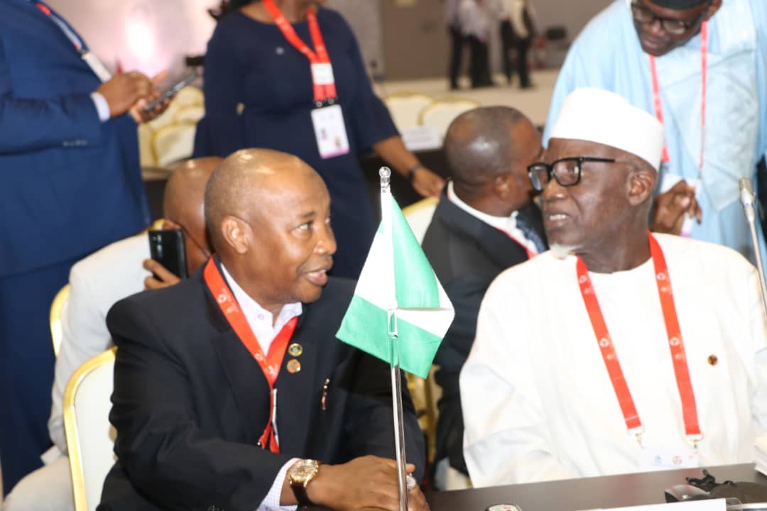 Princemoye1's tweet photo. #PhotoNews: The Minister of Police Affairs, Alh. Maigari Mohammad Dingyadi, leads the Nigerian delegation, comprising the Inspector General of Police, IGP Usman Alkali Baba psc(+), NPM, fdc, CFR, and heads of Law Enforcement https://t.co/VIl251hoFi