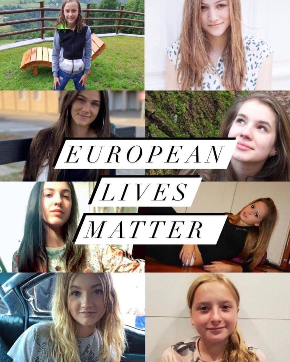 Dirdam2's tweet photo. Léonie 🇦🇹 Stefie 🇩🇪 Victorine 🇫🇷 Maria 🇩🇪 Désir 🇮🇹 Pamela 🇮🇹 Wilma 🇸🇪 Lola 🇫🇷

Just a small list of some young European women killed and mostly raped and dismembered by refugees in the last 5 years, in fact the real list would be impossible to make... https://t.co/RBwO1BuOWp