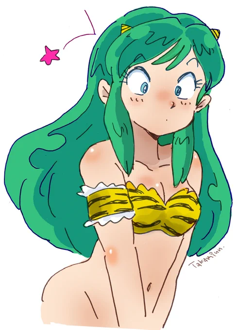#みんなのラムちゃんみせて いい感じの腰のラインが描けたのでなんかぱんつを履かせるのが勿体無くて(他意はないのよ 